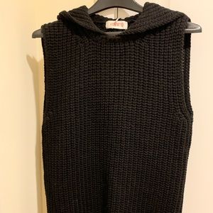 Warm cozy tunic with hood